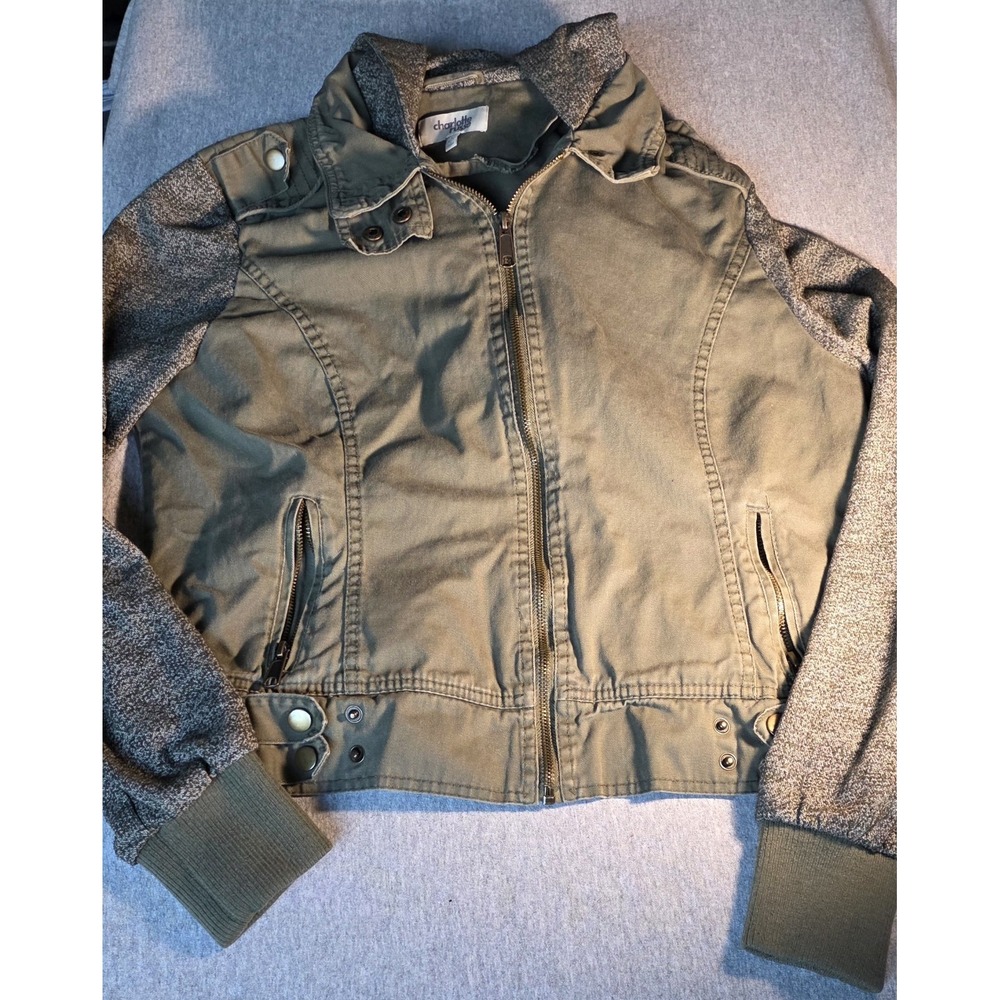 Y2K Charlotte Russe Milita Bomber Jacket Size L
